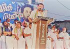 യൂത്ത് കോൺഗ്രസിന്റെ ഏക് സാത്ത് റാലി പത്തനംതിട്ടയിൽ ഷാഫി പറമ്പിൽ എംൽഎ ഉദ്ഘാടനം ചെയ്യുന്നതു.